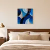 Silver Crescents at Night by Bassem, canvas on a wall