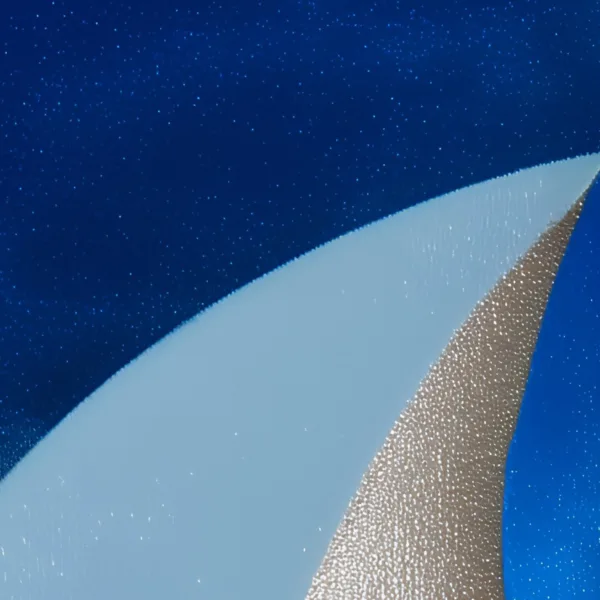 ba-0312-silver-crescents-at-night-framed-5-detail-v4 Silver Crescents at Night by Bassem, detail at close range