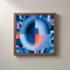 The Quartered Ring by Bassem, framed print on a wall