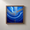 ba-0315-bending-copper-lanes-framed-2-thin-closeup-walnut-v4 Bending Copper Lanes by Bassem, framed print on a wall