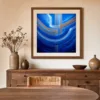 Bending Copper Lanes by Bassem, art print shown framed on a wall