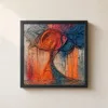 ba-0316-rosette-above-the-rain-framed-1-thin-closeup-black-v4 Rosette Above the Rain by Bassem, framed print on a wall