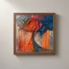 ba-0316-rosette-above-the-rain-framed-2-thin-closeup-walnut-v4 Rosette Above the Rain by Bassem, framed print on a wall