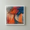 ba-0316-rosette-above-the-rain-framed-3-thin-closeup-white-v4 Rosette Above the Rain by Bassem, framed print on a wall