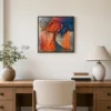 ba-0316-rosette-above-the-rain-framed-4-thin-room-office-black-v4 Rosette Above the Rain by Bassem, framed print on a wall