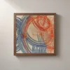 Rings Above the Spires by Bassem, framed print on a wall