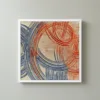 Rings Above the Spires by Bassem, framed print on a wall
