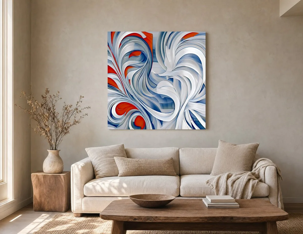 ba-0320-windblown-white-ribbons-canvas-2-canvas-room-living-greige-v4 Windblown White Ribbons by Bassem, canvas on a wall