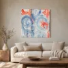 ba-0322-coral-leaves-among-scrolls-canvas-2-canvas-room-living-greige-v4 Coral Leaves Among Scrolls by Bassem, canvas on a wall
