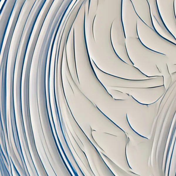 Houses Behind White Waves by Bassem, detail at close range
