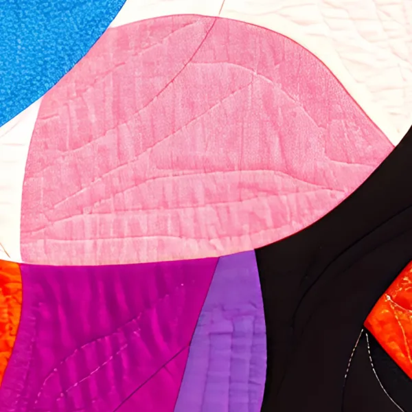 The Patchwork Whirl by Bassem, detail at close range