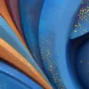 Speckled Fronds by Bassem, detail at close range