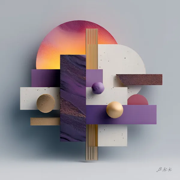 Stacked Sunrise by Bassem, the full artwork