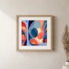 ba-0335-through-sheer-arches-print-1-closeup-oak-v4 Through Sheer Arches by Bassem, art print shown framed on a wall
