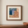 Sun-Warmed Tiles by Bassem, art print shown framed on a wall