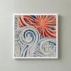 Starburst Over the Swirls by Bassem, framed print on a wall