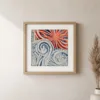 Starburst Over the Swirls by Bassem, art print shown framed on a wall