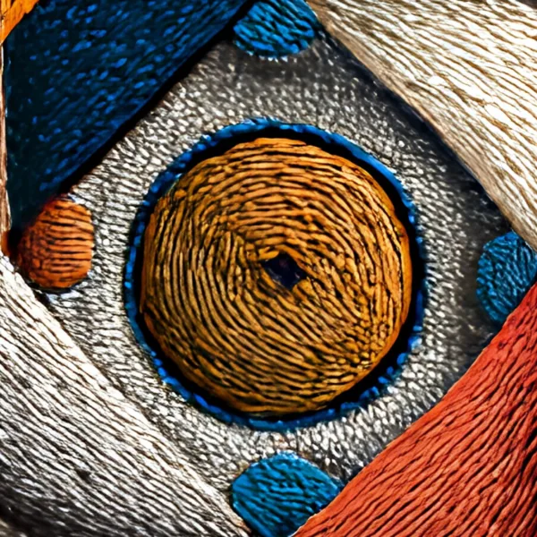 The Woven Knot by Bassem, detail at close range