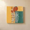 ba-0340-garden-in-loose-lines-canvas-1-canvas-closeup-limewash-v4 Garden in Loose Lines by Bassem, canvas on a wall