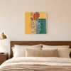 ba-0340-garden-in-loose-lines-canvas-3-canvas-room-bedroom-white-v4 Garden in Loose Lines by Bassem, canvas on a wall