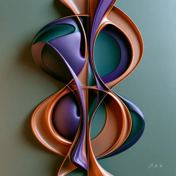 Ribbon Hourglass by Bassem, the full artwork