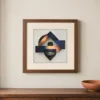 ba-0346-eclipse-in-layers-print-1-closeup-walnut-v4 Eclipse in Layers by Bassem, art print shown framed on a wall