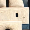 Whitewashed Town at Night by Bassem, detail at close range