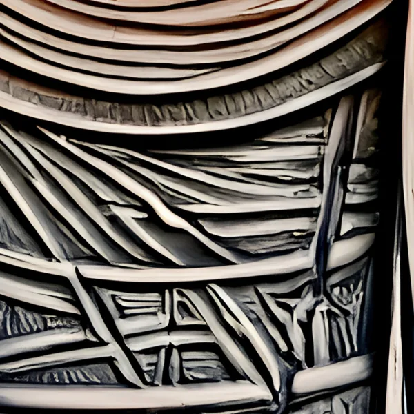 The Copper Whorl by Bassem, detail at close range