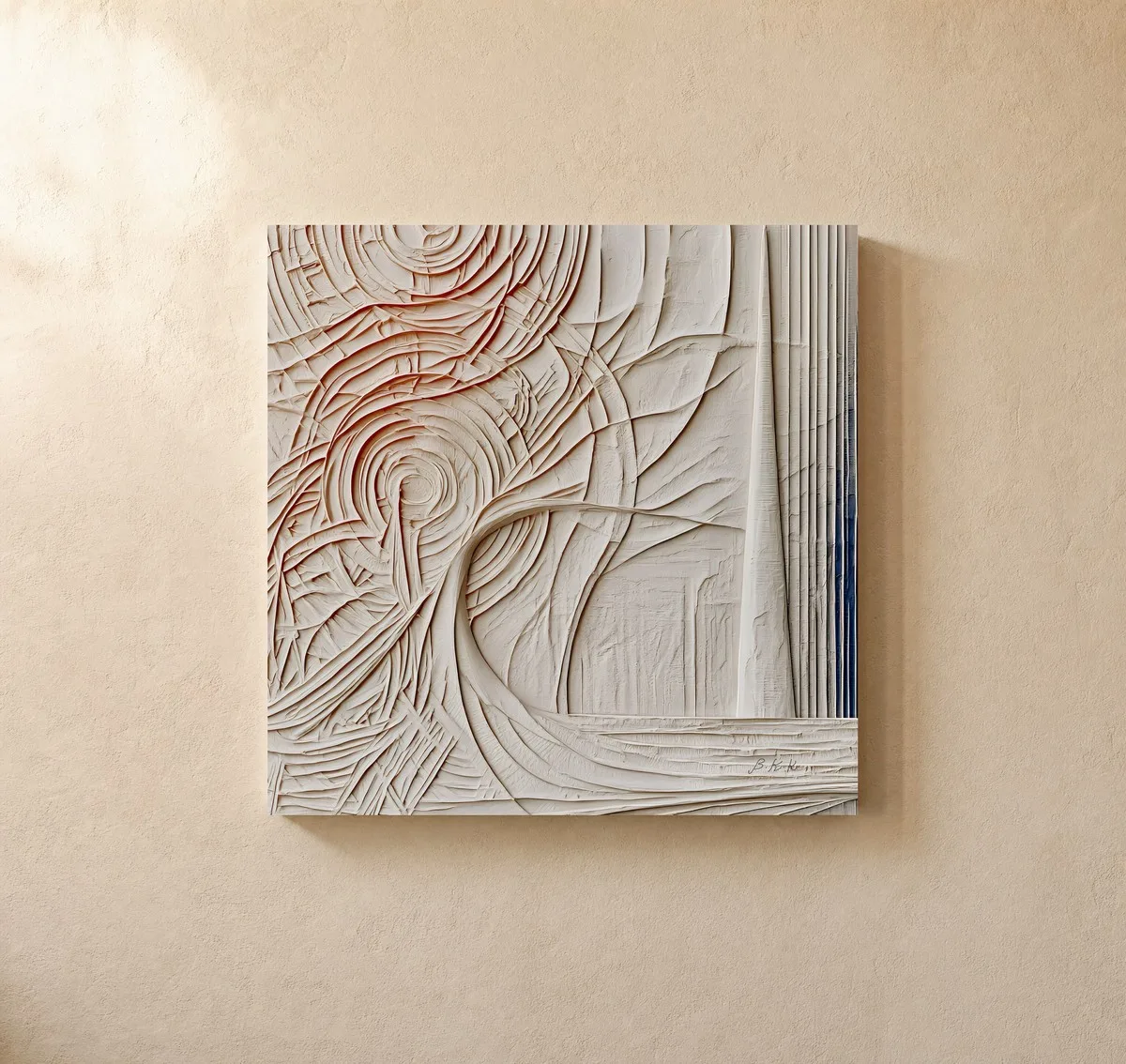 The Pale Needle by Bassem, canvas on a wall