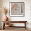 The Pale Needle by Bassem, art print shown framed on a wall