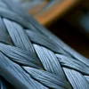 Braided Silver Lattice by Bassem, detail at close range