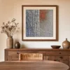 Web Beside the Grid by Bassem, art print shown framed on a wall