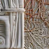 Web Beside the Grid by Bassem, detail at close range
